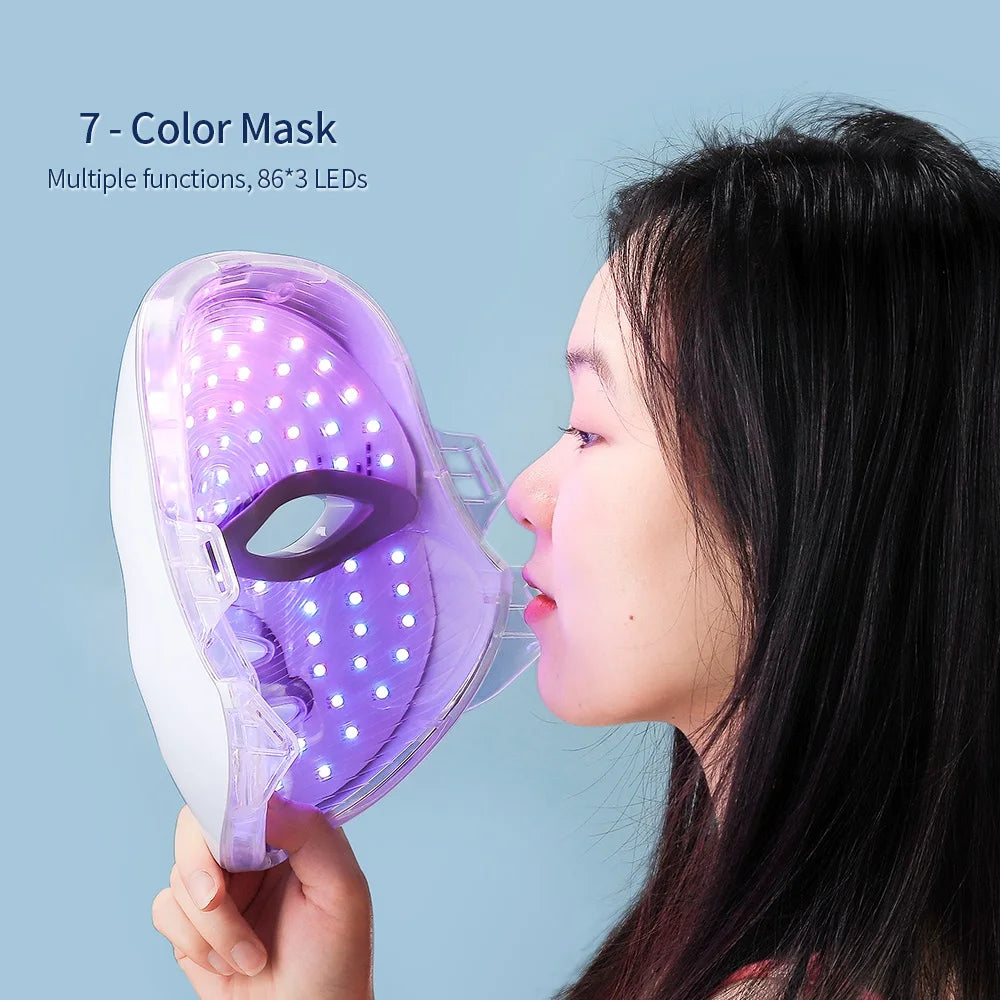 Máscara facial LED de 7 colores
