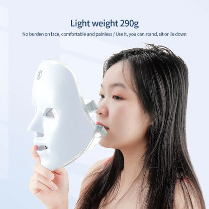 Máscara facial LED de 7 colores