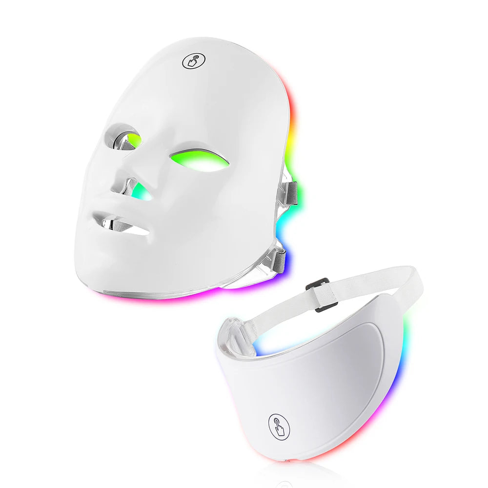 Máscara facial LED de 7 colores