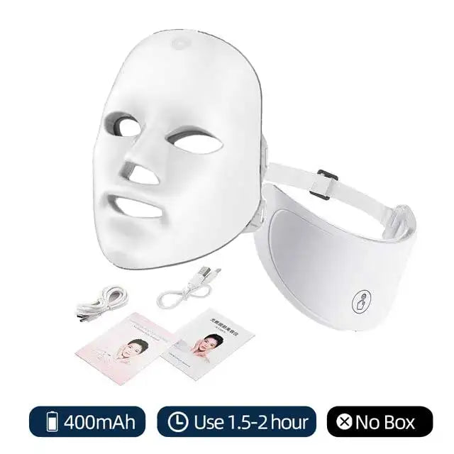 Máscara facial LED de 7 colores