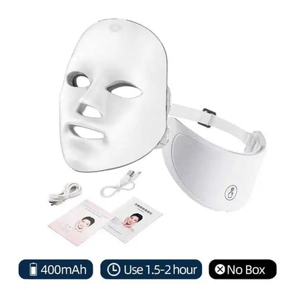 Máscara facial LED de 7 colores
