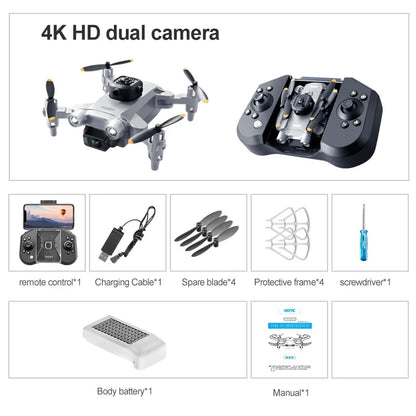 XIAOMI-4DRC V30 Mini Drone with HD Camera, 4K, 1080P, FPV, RC, Professional Five-Sided Obstacle Avoidance Helicopter Toy