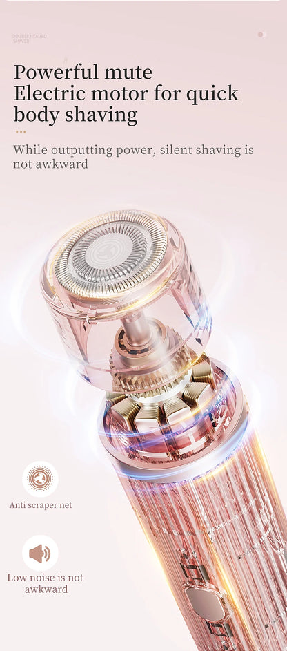 Afeitadora eléctrica 2 en 1 para mujer