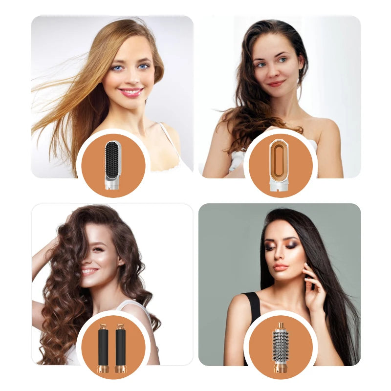 Set de secador de pelo 5 en 1 con peine térmico