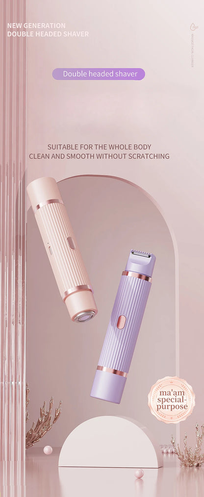 Afeitadora eléctrica 2 en 1 para mujer