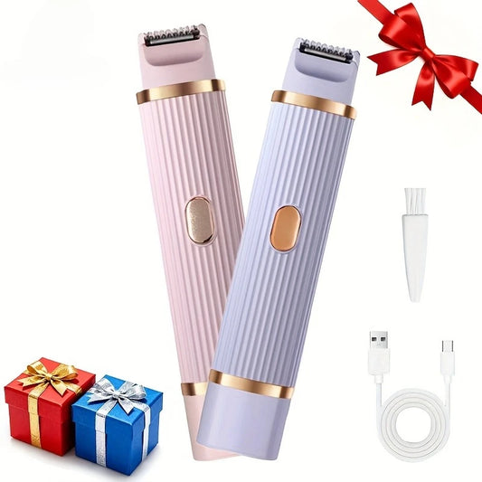 Afeitadora eléctrica 2 en 1 para mujer
