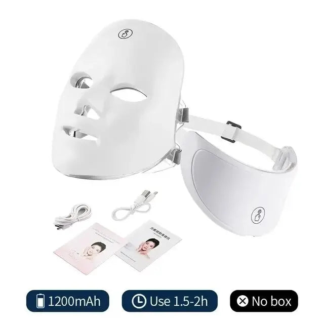 Máscara facial LED de 7 colores