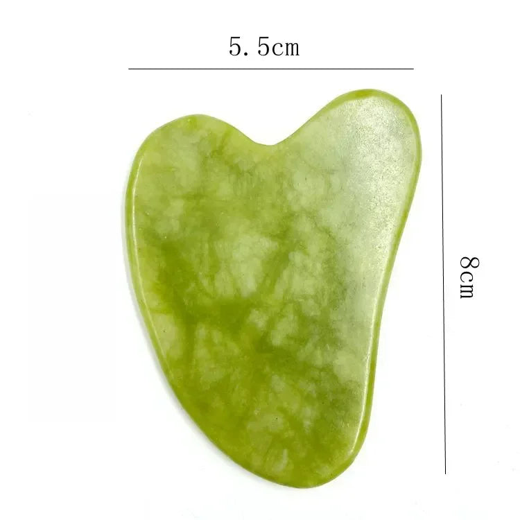 Rodillo facial de jade natural y Gua Sha