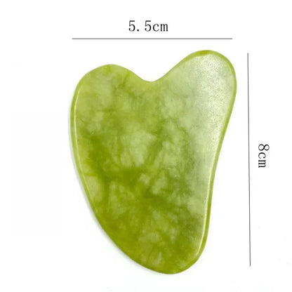 Rodillo facial de jade natural y Gua Sha
