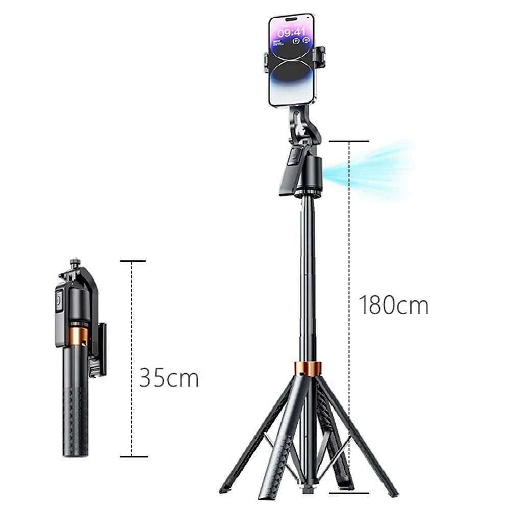 Trípode con palo selfi de 180 cm con seguimiento facial