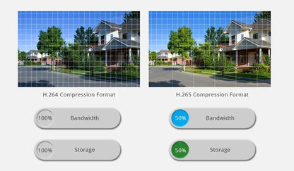 Cámara de seguridad 4K para exteriores con audio y visión nocturna a color