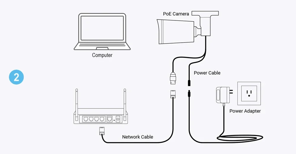 Cámara de seguridad 4K para exteriores con audio y visión nocturna a color
